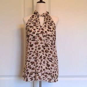 Twist Front Tie Back Halter Top